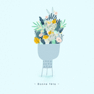 Fleurs éclatantes pour une maman chérie